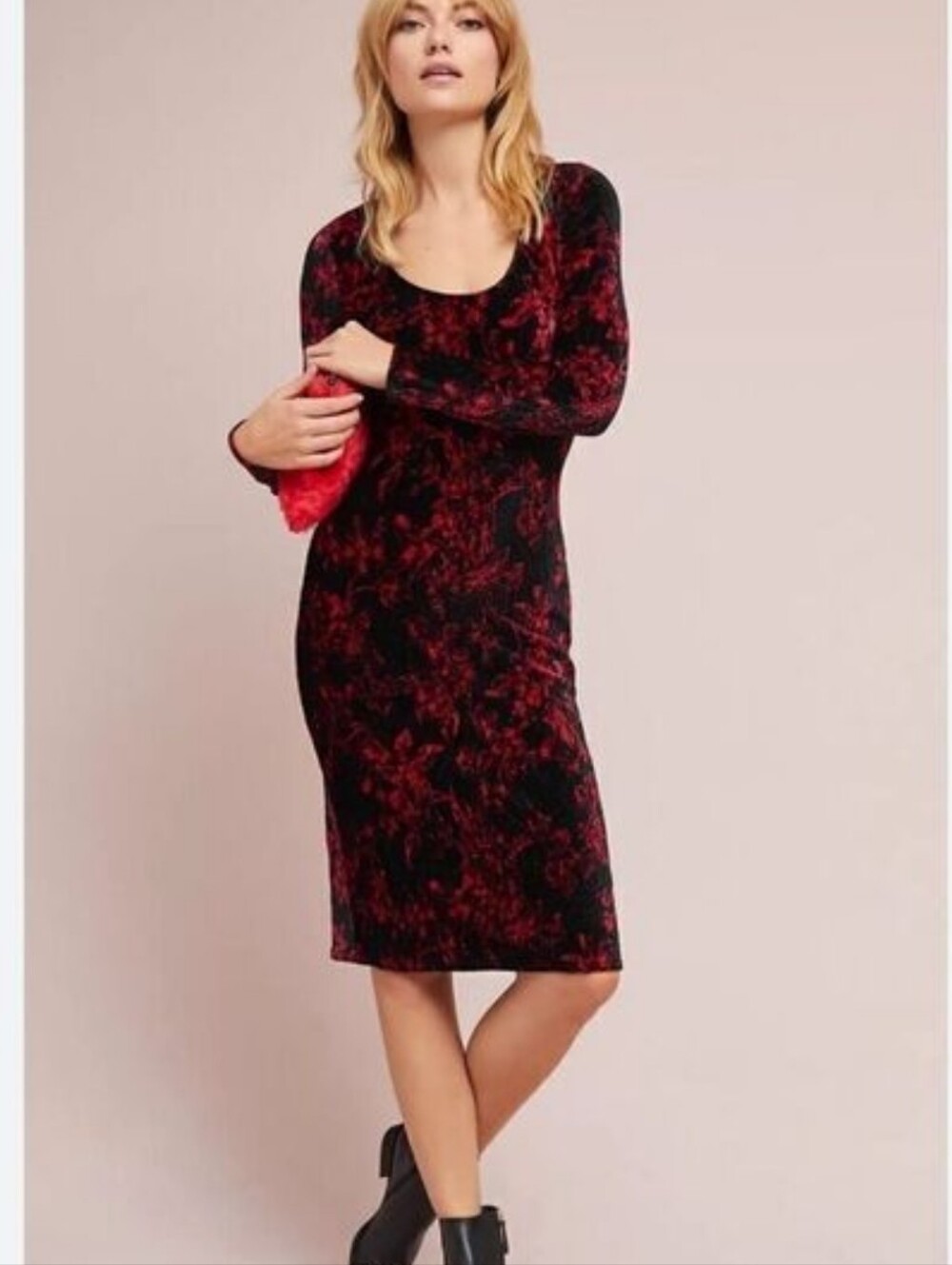 ✨️NWT✨️ Anthropologie HD in Paris Dierdre Velvet Column Dress, Small, $158 MSRP